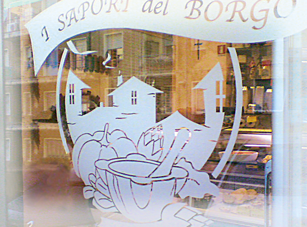Vetrofania I SAPORI DEL BORGO